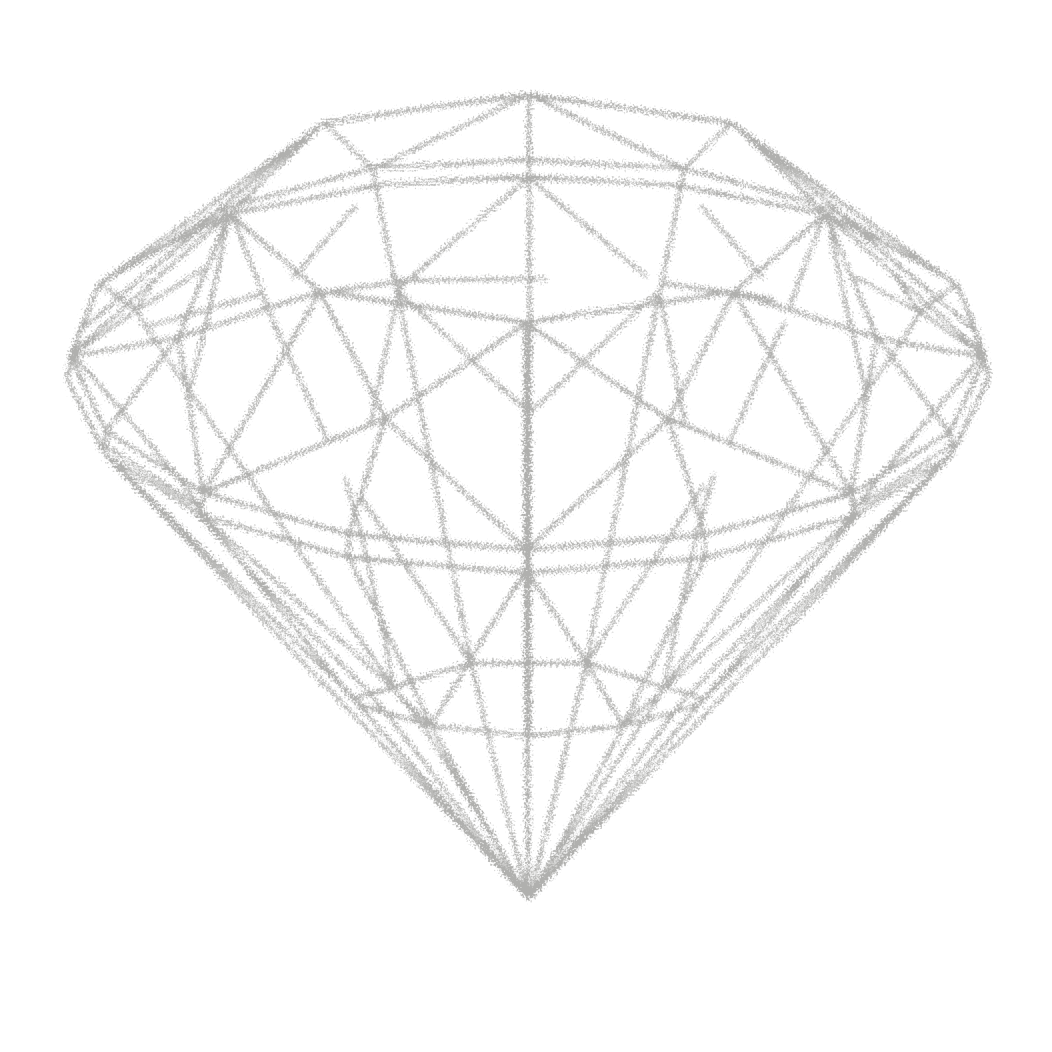 3D wireframe diamond